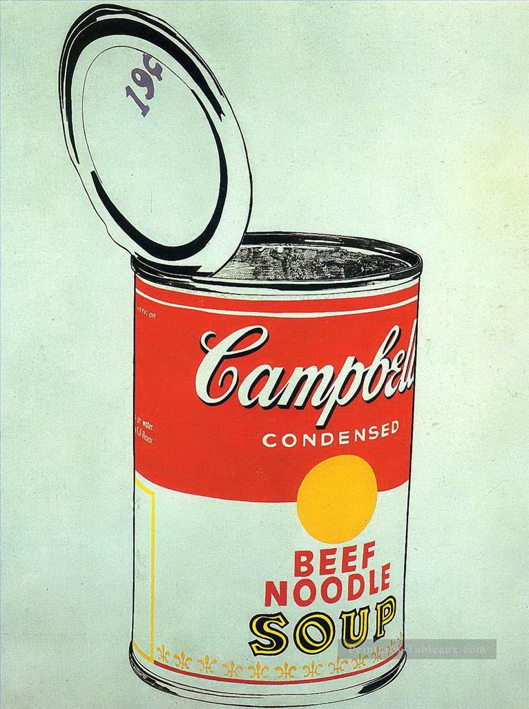 Big Campbell s soupe de boeuf aux nouilles 19c Andy Warhol Peintures à l'huile